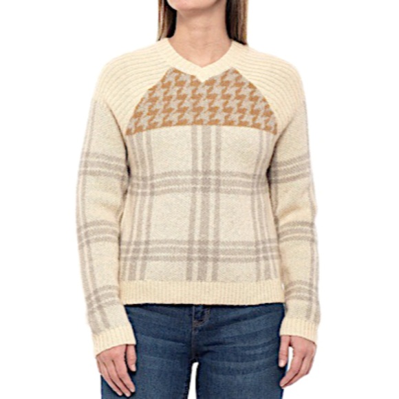 Woolrich Sweaters - Woolrich Plaid Houndstooth Wool Mohair Blend